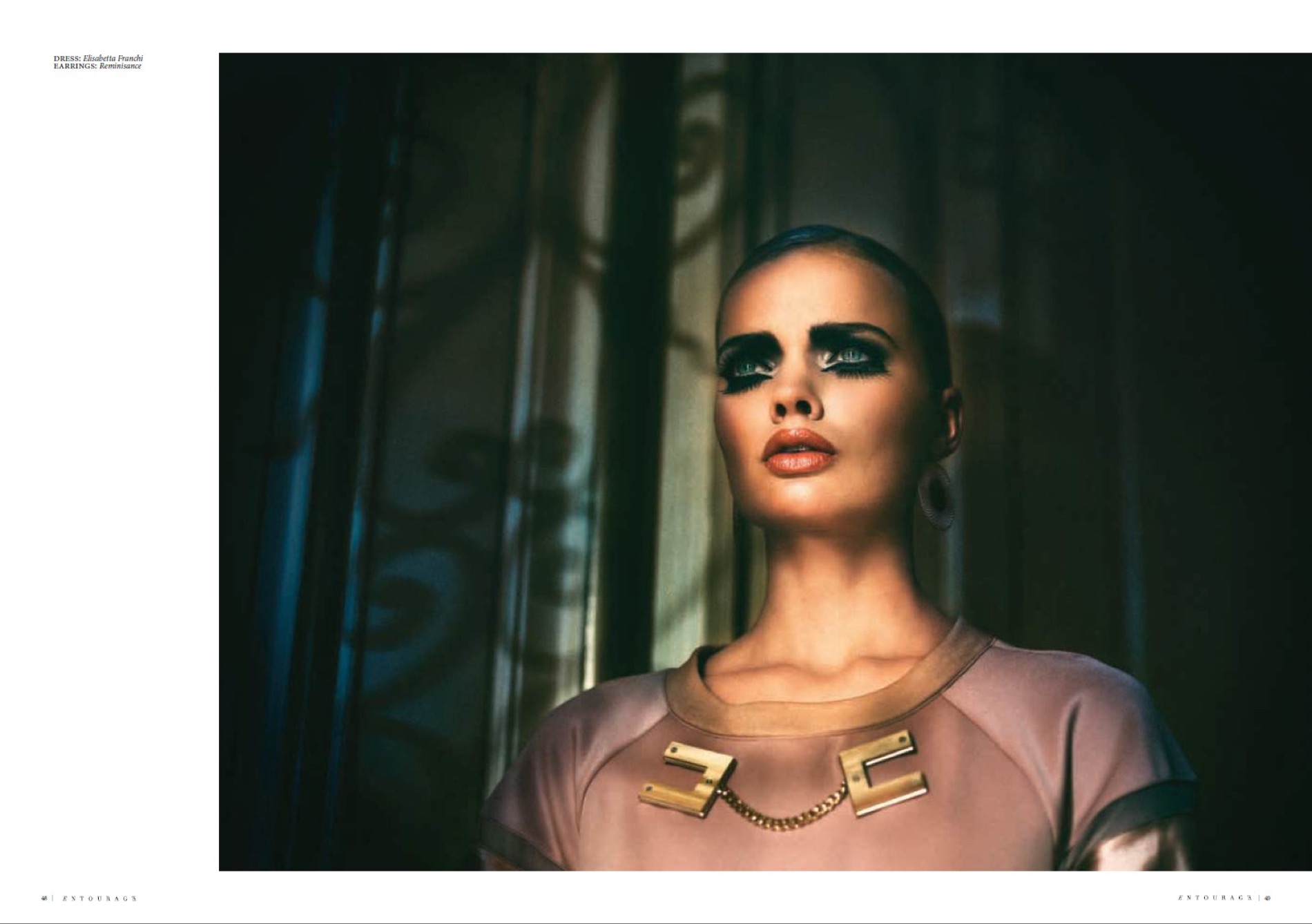 Published editorial hair and make-up work in a magazine
